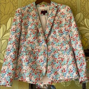 J.Crew liberty print blazer